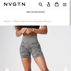 NVGTN Khaki camo shorts